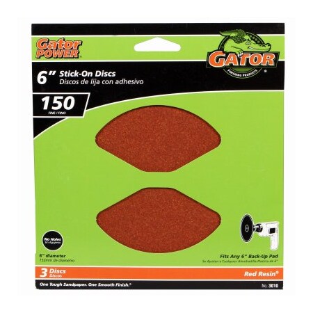 Gator Finishing 3PK 6150G AO Sand Disc 3010
